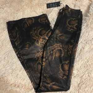 Western Snake Eyed Women Bells (flared pants) NWT